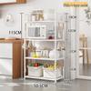 Multi-Layer Kitchen Storage Rack for Microwave and Pots