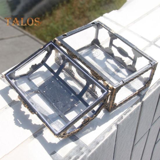 Retro Storage Box Jewelry Cosmetics Organizer Sturdy Structure Transparent Design Solid Jewelry Box Organizer Case