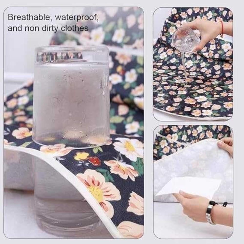 Dirty Resistant Waterproof Adult Bibs Oil Proof Washable Elderly Bib Stain Proof Adjustable Mealtime Bib Patient Use