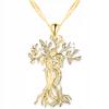 Gold Necklace Hugging I Love You Trees Eternal Love Silver 925