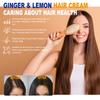 EELHOE 30g Ginger Lemon Correcting Hair Growth Cream Replenish Hair Nutrition and Moisture Does Not Hurt Hair Easily Soften Cream