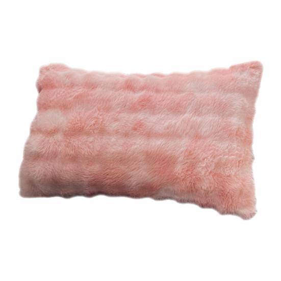 Pillow Cover Solid Color Design Plush Soft Pillow Case Autumn Winter Warm Comfortable Bedroom Pillowcase