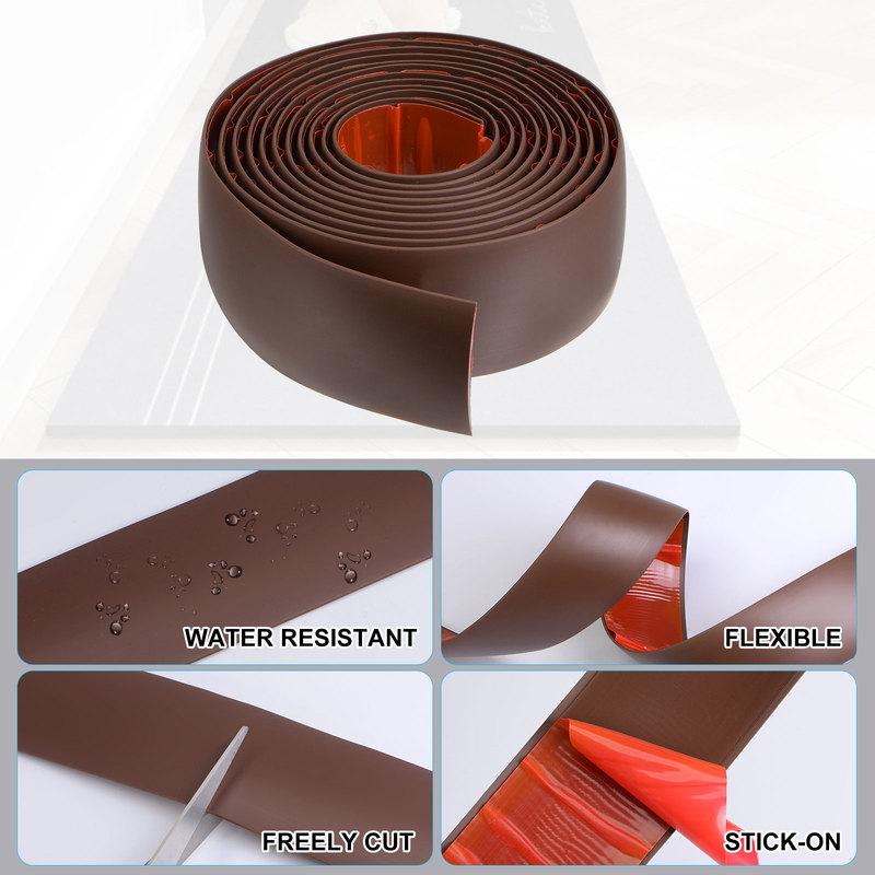 3 Meters Self-adhesive Carpet Floor Edging Trim Strip Flooring Transition Strips Floor Cover Strips Door Trim Sealing Strips