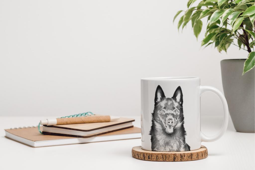 Schipperke, Little Black Devil, Little Captain - Cup with a Dog, Cute Cup with Graphics, a Gift with Your Photo from the Art-Dog Brand