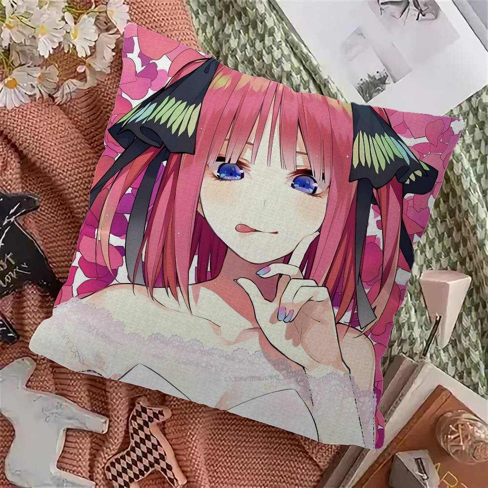 Anime The Quintessential Quintuplets Pillow Anime Pillow Sofa Bed Head Pillow Cover Cushion Cover 45x45 cm Fashion