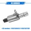 2 Pcs Oil Control Variable Valve Timing VVT Solenoid Compatible for Mini Cooper 2002-2015, Durable Metal Silver Tone Black Oil Control VVT Valve