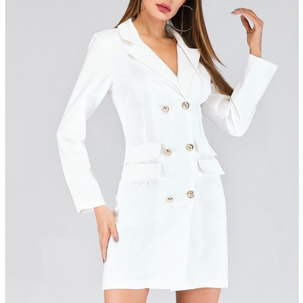 Woman Office Dresses Elegant Midi Dress 