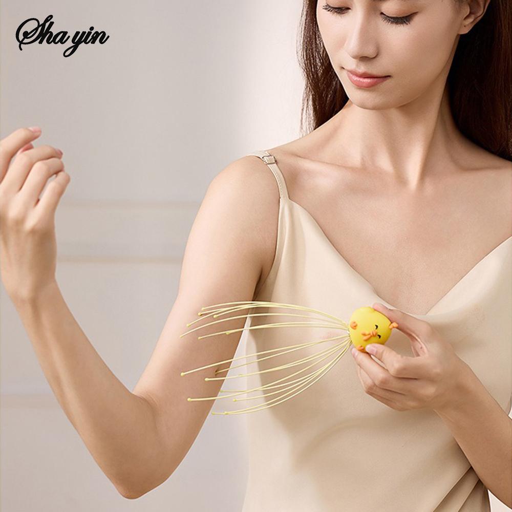 Head Massager Octopus Scalp Non Soul Extractor Divine Tool Hair G Cartoon Santa Claus Rooster Mass