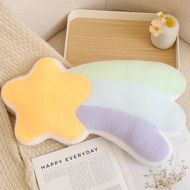 Cuscino Peluche Stella Desiderio Arcobaleno Luna Cuscino Giocattolo Morbido Colorato Corona Nuvola Cuscini Decorazione Divano Casa