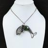 Kupferit Chrysokoll Anhänger Kupferdraht gewickelter Anhänger Fisch Anhänger Kupferschmuck Natur Edelstein Anhänger Handgemachter Anhänger Hochzeitsgeschenk