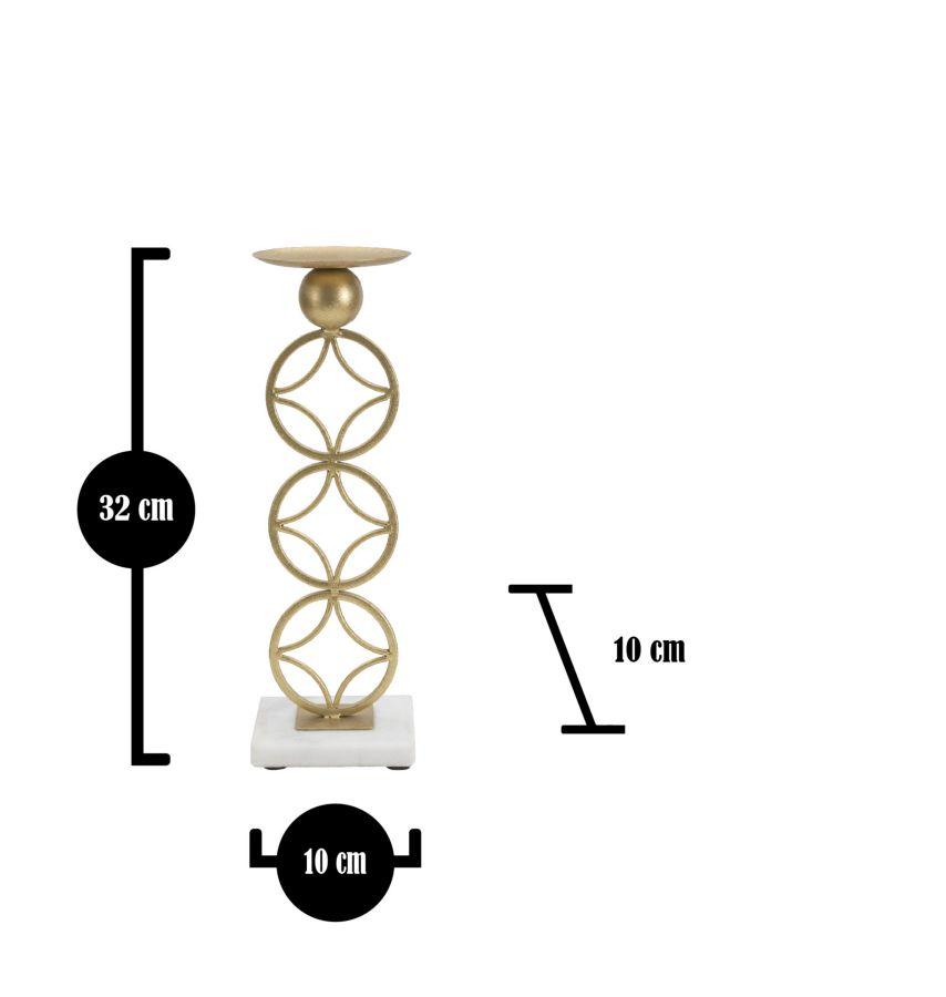 Candle Holder Star Cm 10X10X32