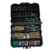 421Pcs/Box Carp Fishing Tackle Kit Including Boilie Bait Screw Link Swivel Sleeves Hook