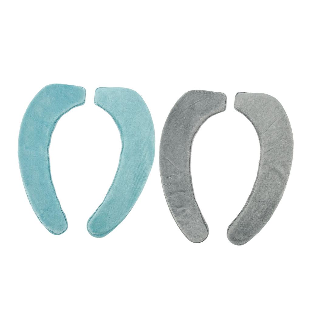 2 Stück Toilettenwärmerbezug Weich Bequem Warm Waschbar Selbstklebend Flanell Toilettensitzbezug Cu