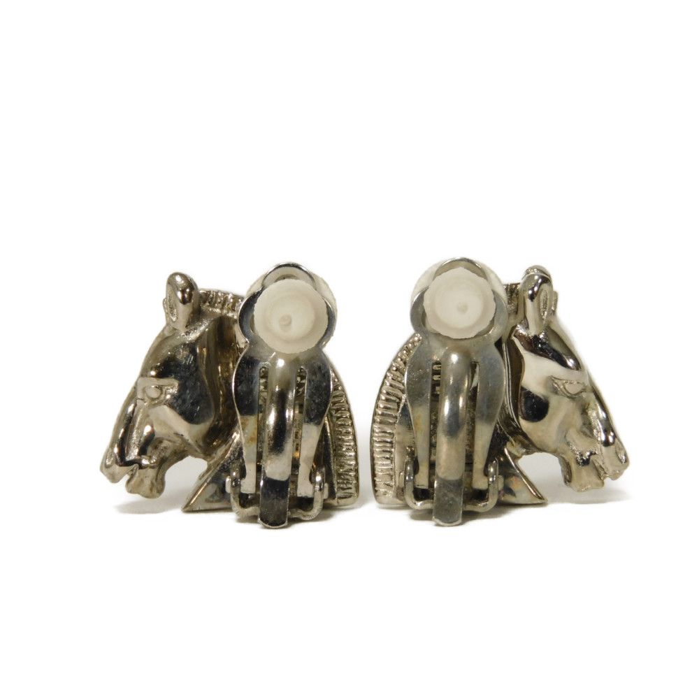 Used 9212 Cheval Clip 7982 Horse Metal Silver Women's from Japan AUTHENTIC