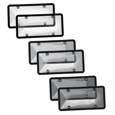 2x Protector de Cámara de Peaje Rojo Reflectante Antivelocidad Tapa Protectora para Matrícula Modificada