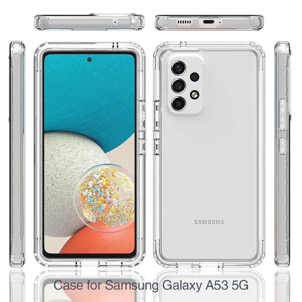 Transparent Shockproof Case for Samsung Galaxy S25 FE A17 A56 A55 A36 A16 5G A35 A14 A54 A34 A15 S25 Edge S24 S22 S23 Ultra Plus