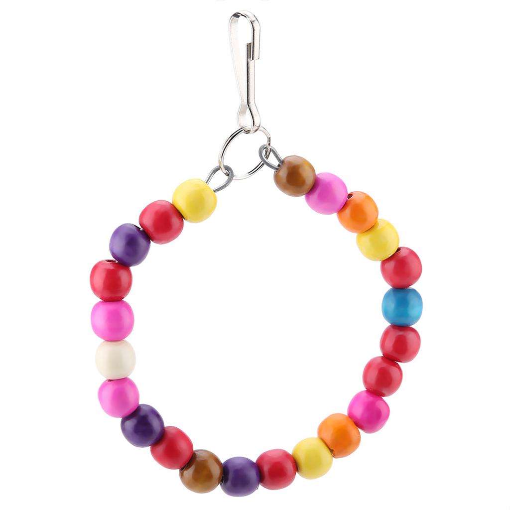 5pcs Set Wooden Bird Parrot Swing Hanging Chew Climbing Toy Set Cockatiel Budgie