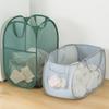 Organizer Folding Pustende vaskekurv skitne klær Bag Oppbevaringskurv Skittentøyskurv