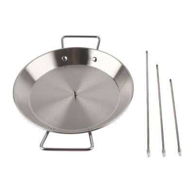 Vertical Skewer for Grill Brazilian Vertical Spit Stand Stainless Steel Barbecue Grilling Accessory