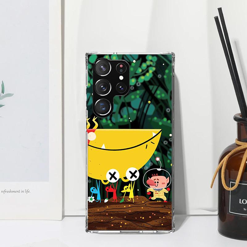 Game P-PikminS 4 Phone Case For Samsung Galaxy S26 S25 Edge S24 FE S23 S22 Ultra S21 Plus S20 + Art Fundas Back Cover Galaxy S25