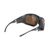 Rudy Project AGENT Q Sports Black Altitude Gold Sunglasses, Matte/High + Multi-Laser + Clear, SP709806-S003