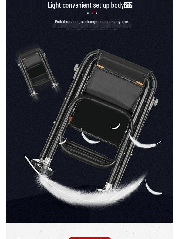 Jiangshan Multifunctional Folding Fishing Chair - Portable Reclining All-Terrain Stool