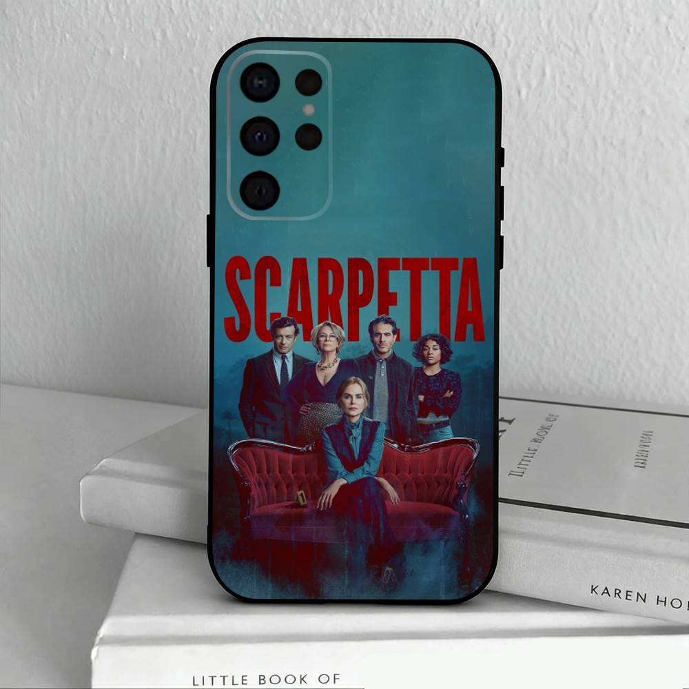 TV Series Scarpetta Phone Case For Samsung S25,24,23,22,30,21,10,9,Ultra,Plus,Lite,FE,4,5 G Soft Black Case