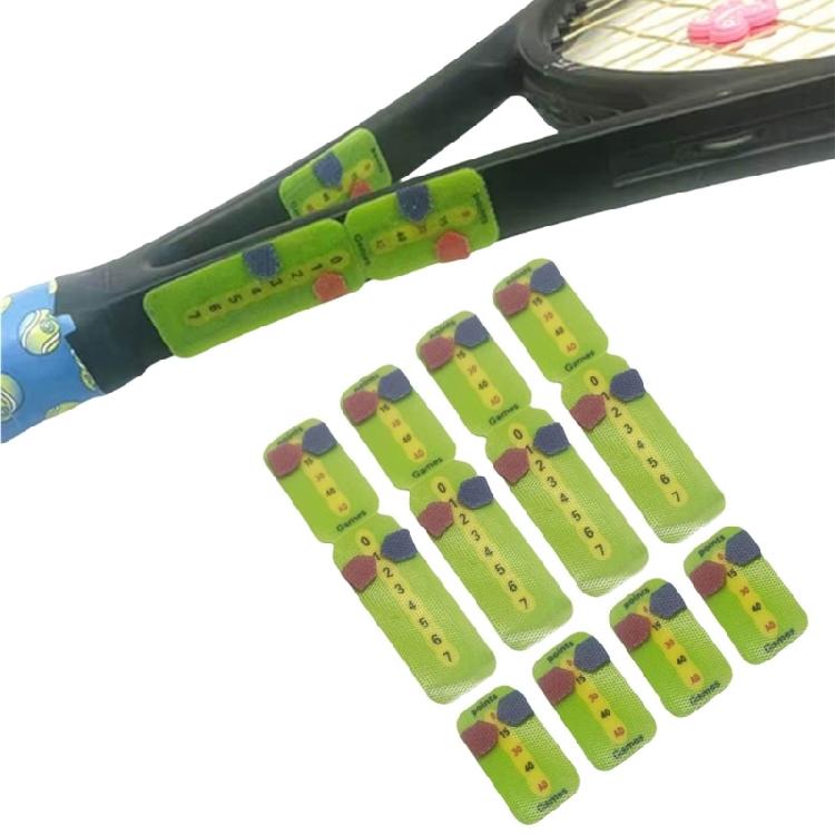 Easy to Mounting Score Board to Keep Score of Points, Game and Set Scoring Right Tennis Racquet and Paddle Scorekeeper