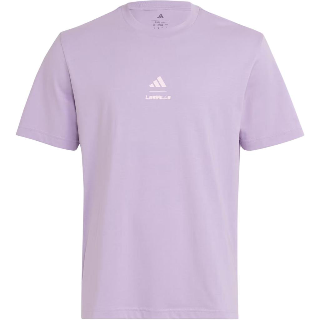 Adidas Les Mills Knitted Loose Fit Cotton Short Sleeve T-Shirt Men Tops KE7822