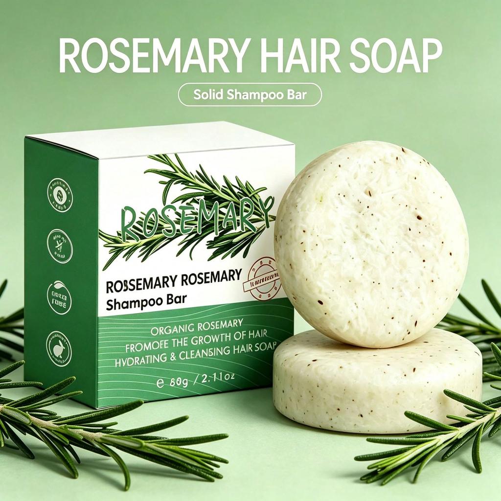Rosemary Shampoo Soap, Natural Herbal Shampoo Soap, Deep Cleansing, Nourishing & Moisturizing, Contr