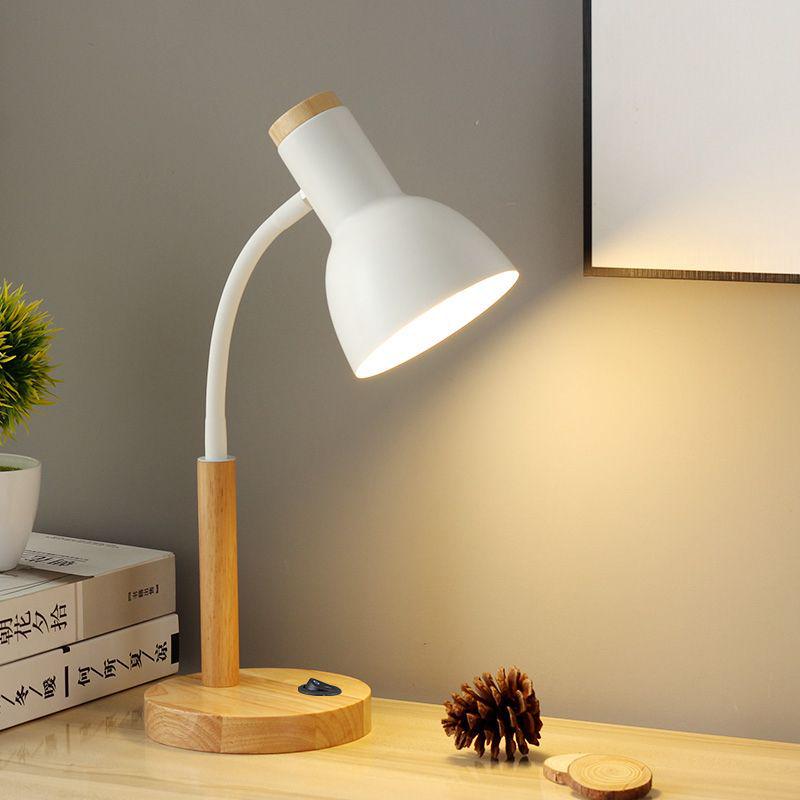 Nordic Retro Eye Protection Table Lamp - Bedside & Study Desk Lamp with Plug-in Feature