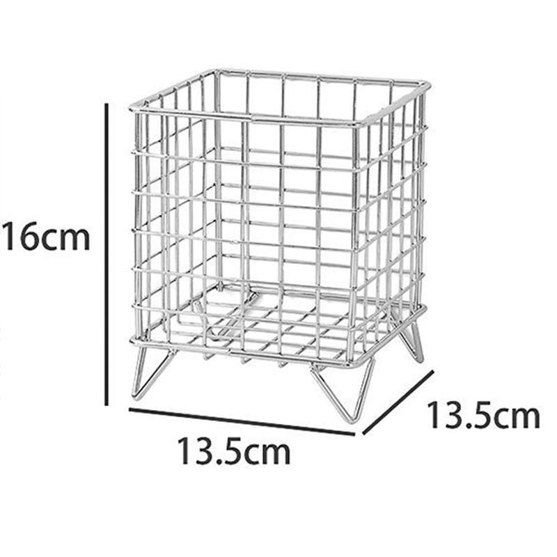 

Настольный железный пенал, косметический ящик для хранения, общежитие, закуски, липкая лента, заметки, корзина для хранения разного кофе чёрный