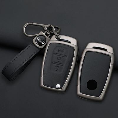 Fashion Alloy Car Flip Key Case Cover Shell For Ssangyong Kyron 2 Sanka Actyon Korando Tivoli Protector Fob Holder Accessories