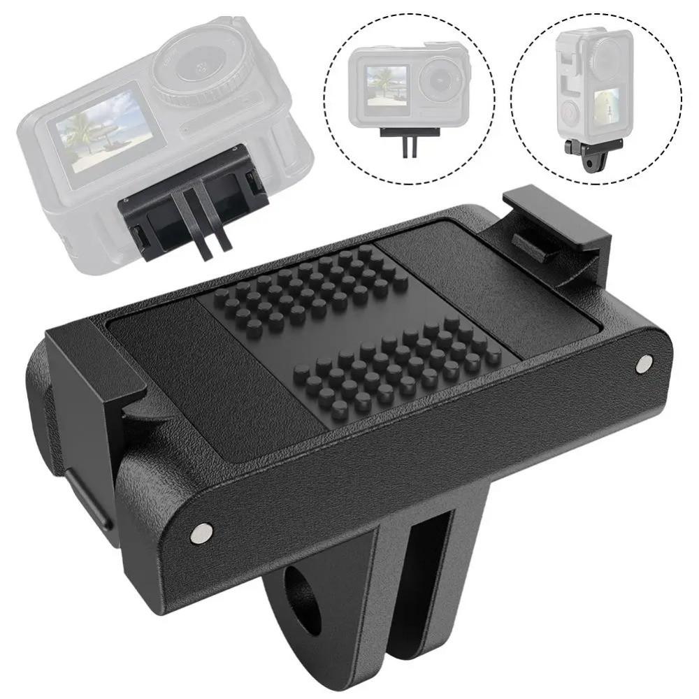 1/4 Thread Magnetic Quick Release Base Two Claw Adapter for DJI Action 5 Pro/4/3 - Stable Anti-Shake Fast Install Camera Accessory