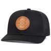 Cappelli da Baseball a Rete Unisex con Etichetta Rotonda in Pelle ENJOY LIFE per Primavera Estate Outdoor Regolabili Cappelli Casual Cappello Parasole Cappello Sportivo
