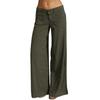 Damen Hosen Einfarbig Weites Bein Sommer Vintage Gerade Hose Streetwear