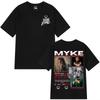 Myke Towers T-Shirt Vintage Washed Cotton Graphic Tee Unisex Oversized Crew Neck Short Sleeve Latin Trap Streetwear Top Merch Gift