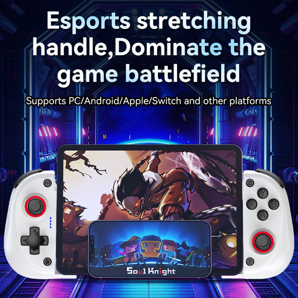 X3 Handy-Gaming-Controller mit Kühlventilator Kabelloses BT Teleskop-Gamepad Hall-Effekt-Joystick für Android/iOS/Switch/PC
