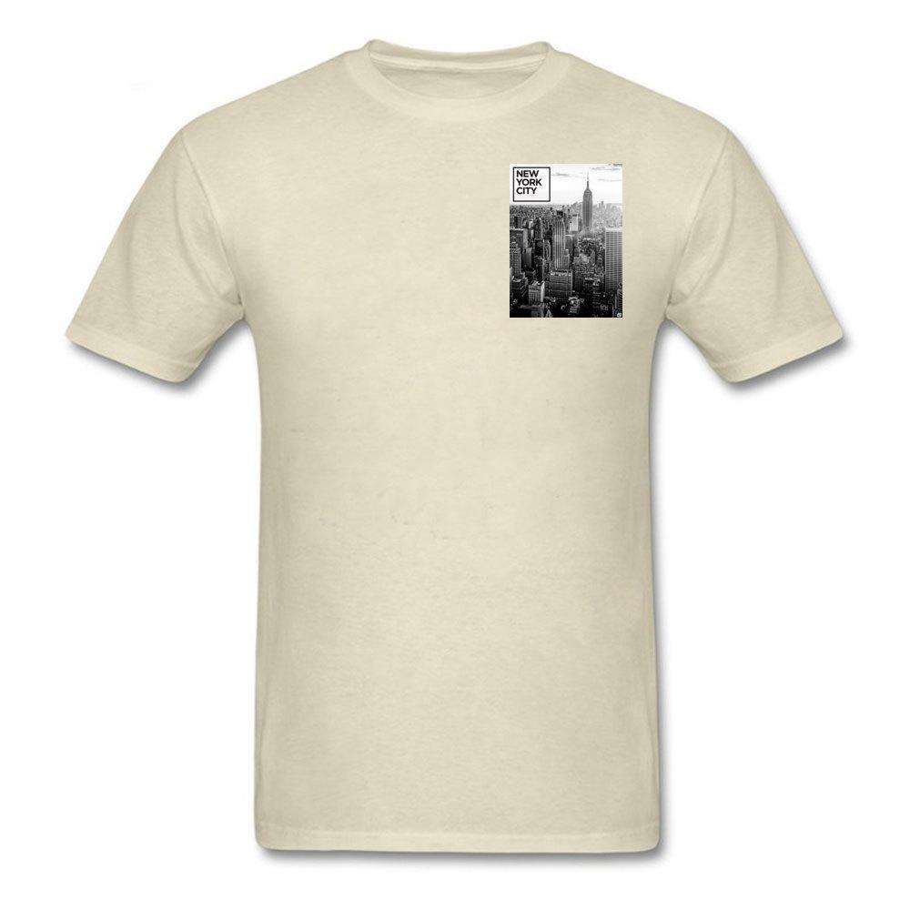 Black White Tshirt Unisex Fashion Streetwear New York City Top Tees Adult Oversized T Shirts Cotton High Quality Clothes Christmas