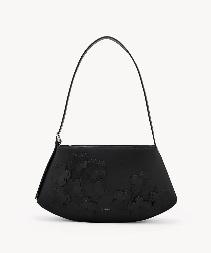 Clave Mia Flower Black Tote Bag