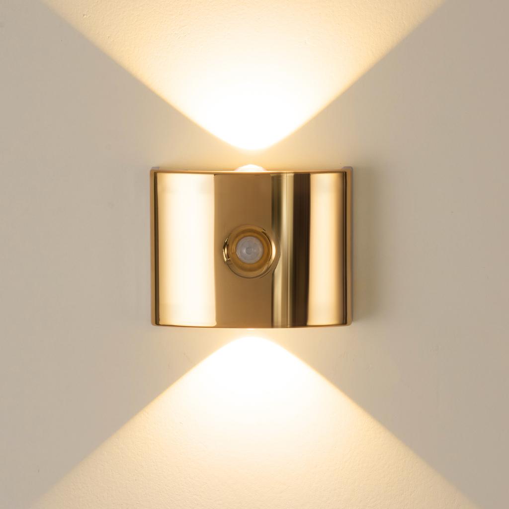 2pcs Portable LED Wall Light, Magnetic Installation, Small Night Light with Motion Sensor, Automatic On/Off, Battery Powered (1200Mah)