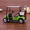 1/36 Golf Car Model Toy Easy Operation Pullback Action Simulation Vehicle Model with Light Music Safe for Children Holiday Gift