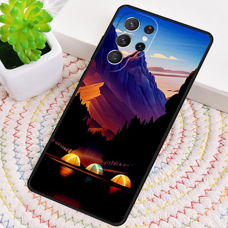 Nature Camping Art Silicone Phone Case For Samsung Galaxy Note 10 Pro S26 S25 S24 S23 S22 S21 Plus S25Ultra Capa Cover