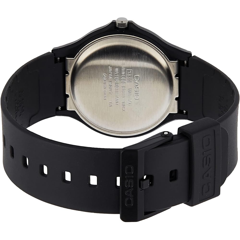 Casio MQ76-9A Analog Quartz Watch with Resin Band and Water Resistance, Casual Wristwatch