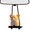 Swinging Dog Car Ornament, Resin Animal Car Charm, Funny Rearview Mirrors Ornament, Car Decoration,