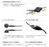 ELECOM Headset Microphone Binaural Inner Earphones Roll Mount 1.05m HS-EP14BK