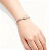 Angel Wings Baby Footprint Engraved Bracelet - Perfect Gift for Mom