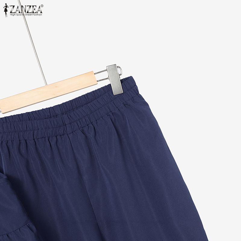 ZANZEA Women Sleeveless Straps Camisoles and Long Pants Summer Two Piece Suit Sets