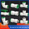 20mm Water Pipe Quick Connect: Direct PE No-Heat Fusion Fast Connector with 25mm PVC Ball Valve, Elbow, Tee, and 32mm Plug