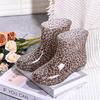 Damen Kurze Röhre Blumenmuster Gummistiefel - Wasserdicht, Rutschfest, Modisch, Niedrig geschnittene Gummischuhe für Küche & Draußen… Mehr